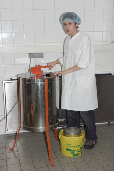 Arbeitskleidung beim Schleudern